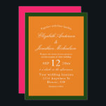 鮮やかサンライズミニマリストミックス&マッチ結婚ズ 招待状<br><div class="desc">明るいピ鮮やかンクとオレンジの日の出のトーンを備えたカラフルミニマ結婚リストのコレクション。色の組み合わせ</div>