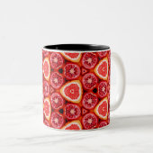 鮮やかザクロ&グレープフルーツ模様 ツートーンマグカップ (正面右)