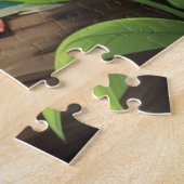 鮮やかジャングルパーソナライズされたサル ジグソーパズル (側面)