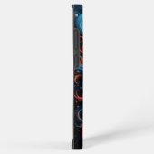 鮮やかスカル万華鏡のように千変万化するパターン SAMSUNG GALAXYケース (右側面)