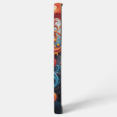 鮮やかスカル万華鏡のように千変万化するパターン SAMSUNG GALAXYケース (左側面)