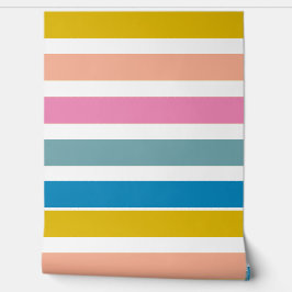 鮮やかストライプのデザイン 壁紙