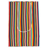 鮮やかストライプの抱き枕 ミディアムペーパーバッグ (裏面)