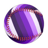 鮮やかストライプ野球 野球ボール (正面左)