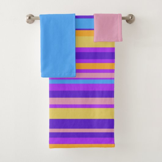 鮮やかストライプ バスタオルセット (インサイチュ)