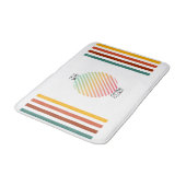 鮮やかストライプBathmat バスマット (アングル)