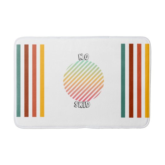 鮮やかストライプBathmat バスマット (正面)