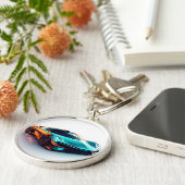 鮮やかスポーツ車モダンデザイン キーホルダー (側面)