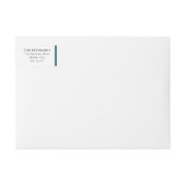 鮮やかタイポグラフィメリー&ブライトモダンクリスマス ラップアラウンドラベル (正面)