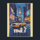 鮮やかタイムズスクエア: NYCヴィンテージ ポストカード<br><div class="desc">アイコニックなタイムズスクエアを搭載したヴィンテージスタイルポストカードで、ニューヨークの電気エネルギーをステップイン。ネオンの光と賑やかな群衆、そして街の鼓動がフレームに収ま独身のった!</div>