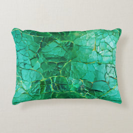 鮮やかターコイズテクスチャパターン アクセントクッション