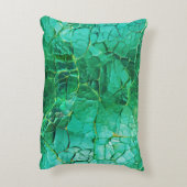 鮮やかターコイズテクスチャパターン アクセントクッション (裏面(縦))