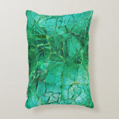 鮮やかターコイズテクスチャパターン アクセントクッション (正面(垂直))