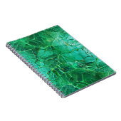 鮮やかターコイズテクスチャパターン ノートブック (右側)