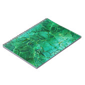 鮮やかターコイズテクスチャパターン ノートブック (左側)