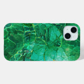 鮮やかターコイズテクスチャパターン Case-Mate iPhoneケース (裏面 (横))