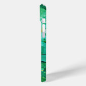 鮮やかターコイズテクスチャパターン Case-Mate iPhoneケース (裏面 / 左)