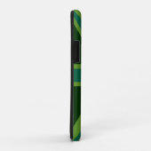 鮮やかティール(緑がかった色)ユニオンジャック Case-Mate iPhoneケース (裏面/右)