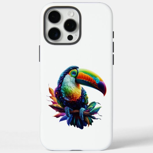 鮮やかトゥーカンバード – トロピカル自然アート Case-Mate iPhoneケース (裏面)