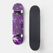 鮮やかトリップ（幻覚体験）のようなカラフルGroovy Bohoスパイラルフラクタル スケートボード (正面)