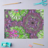 鮮やかネオカラフルトリップ（幻覚体験）のようなンGroovyフラクタル 薄葉紙 (クラフト)