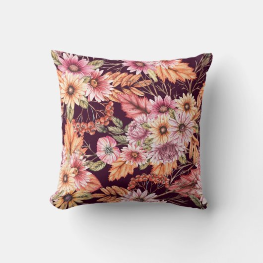 鮮やかハイビスカス開花 クッション (正面)