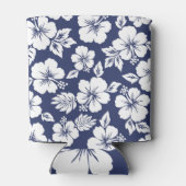 鮮やかハイビスカス：フローラのシームレスなパターン。 缶クーラー (裏面)