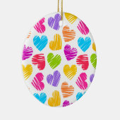 鮮やかハートオーナメント セラミックオーナメント (右)