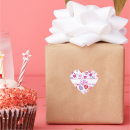 鮮やかハート |カラフル | |からカスタムの(&E) ハートシール