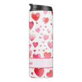 鮮やかハート |カラフル | |カスタム文字 タンブラー (回転右)