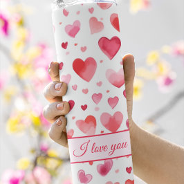 鮮やかハート |カラフル | |カスタム文字 タンブラー