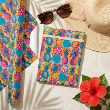 鮮やかパイナップルはっきりしたとタイルカラフル