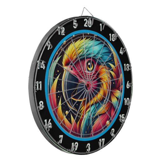 鮮やかパーティールーム用のパロットダーツボード ダーツボード (正面左)