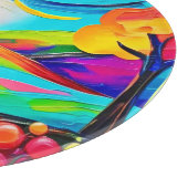 鮮やかヒルサイド調和絵を描ズ カッティングボード (角)