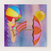 鮮やかビーチ ジグソーパズル (横)