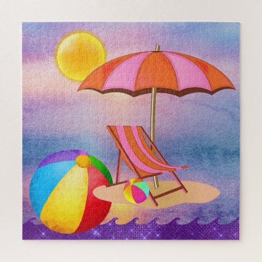 鮮やかビーチ ジグソーパズル (縦)