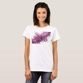 鮮やかピンクのPINK FOCUSシャツデザイン Tシャツ (正面フル)