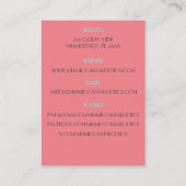 鮮やかファッションメーカー/リテールサングラス 名刺 (裏面)