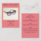 鮮やかファッションメーカー/リテールサングラス 名刺 (正面/裏面)