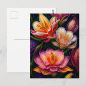 鮮やかファンタジーガーデンの花 ポストカード (正面/裏面)