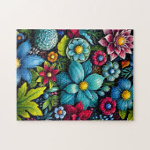 鮮やかファンタジーフローラ園 ジグソーパズル (横)