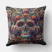 鮮やかフローラすごい糖スカル クッション (裏面)