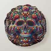 鮮やかフローラすごい糖スカル ラウンドクッション (裏面)