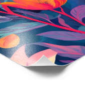 鮮やかフローラの夢：色の万華鏡のように千変万化するパターン フォトプリント            (角)