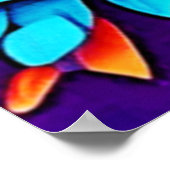 鮮やかフローラアートワーク ポスター (角)