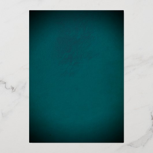 鮮やかフローラエレガントバタフライティール（緑がかった色）キンセアニェラ 箔招待状 (裏面)