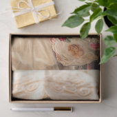 鮮やかフローラエレガントパラソルの女性 薄葉紙 (ギフト)