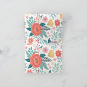 鮮やかフローラオールオーバープリントパターン サンキューカード (内部)