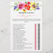 鮮やかフローラカラフルブライダルシャワーシューゲーム (正面)