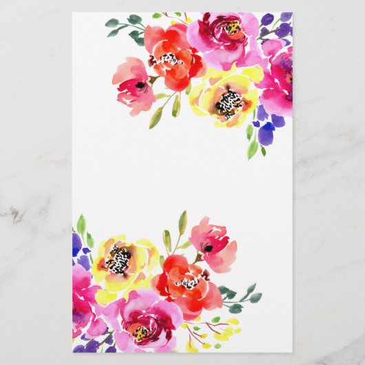 鮮やかフローラカラフルブライダルシャワーシューゲーム (裏面)